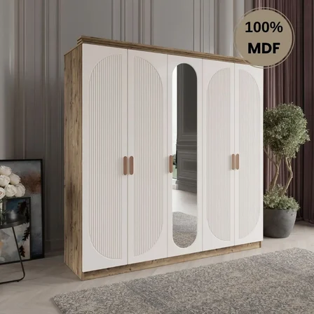 Soho 5 kapak MDF gardırop