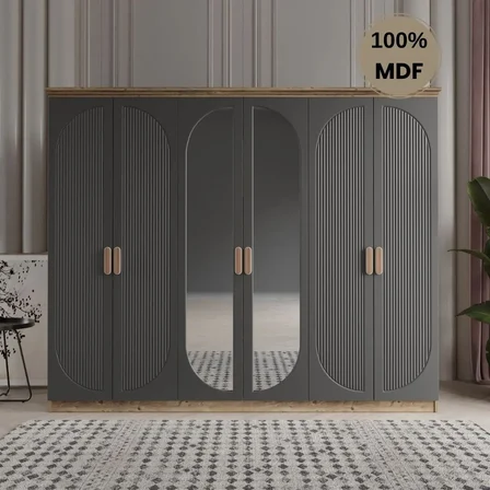 Soho 6 kapak MDF gardırop