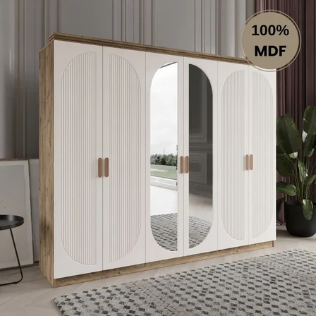 Soho 6 kapak MDF gardırop