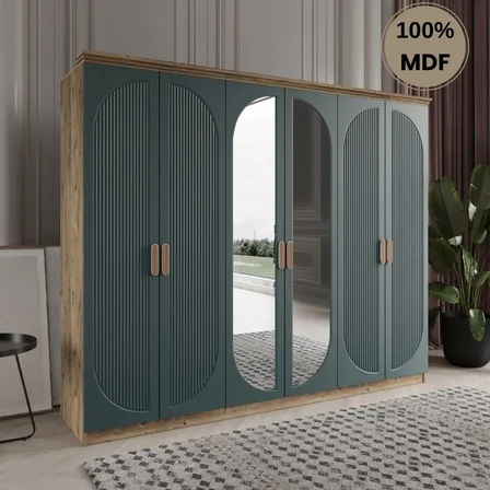 Soho 6 kapak MDF gardırop