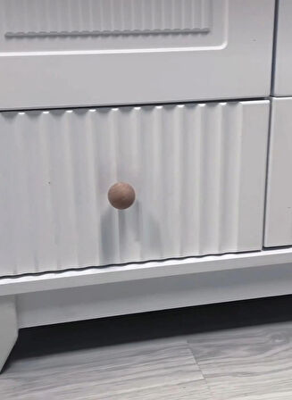 %100 MDF Soho Çizgili Desen 4 Kapılı Bebek & Çocuk Gardırop