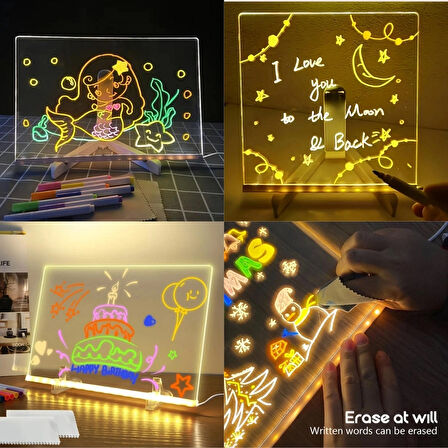 LED Işıklı Çizim Panosu 