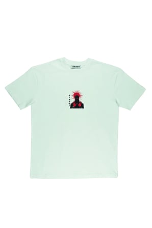 Lenithra Solarpunk Sırt Baskılı Unisex Oversize T-shirt Beyaz / XL