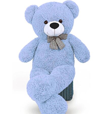 90 cm Papyonlu Peluş Ayıcık - % 100 YERLİ