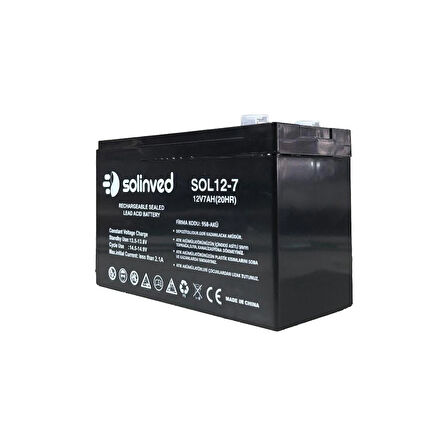 12V 7AH Ups Ve Alarm Aküsü 2 Yıl Garantili (5 ADET)
