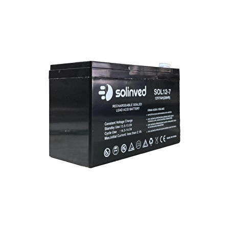 12V 7AH Ups Ve Alarm Aküsü 2 Yıl Garantili (5 ADET)