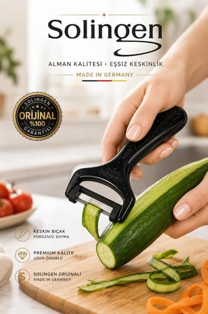 Düz Soyacak Orijinal Paslanmaz Çelik Meyve Sebze Kabuk Soyucu