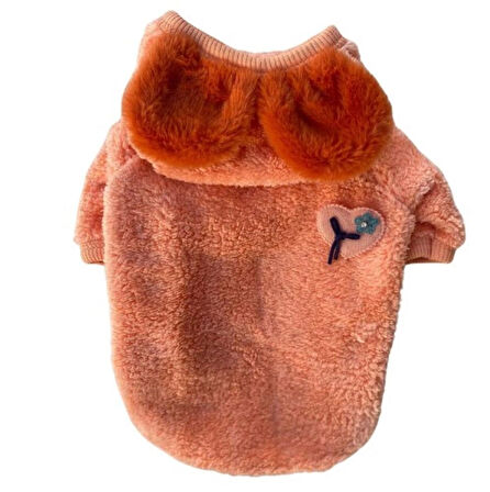 Gedyco Somon Heart Peluş Küçük Irk Köpek Sweatshirtü (2 kg-9 kg arası köpeklere uygundur)
