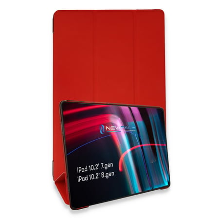 Apple iPad 10.2 (7.nesil) Kılıf Tablet Smart Kılıf - Kırmızı