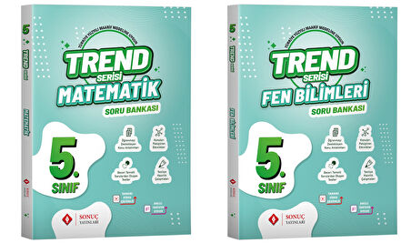 Sonuç 2026 5. Sınıf Matematik + Fen Bilimleri Trend Soru Bankası Seti 2 Kitap