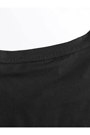 Erkek Dikey Baskılı T-Shirt Şort