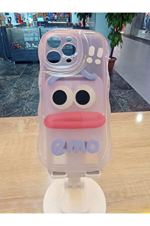 İPhone 14 Pro Max Uyumlu Emo Sorry Kamera Çerçevesi Yuvarlak Kapak