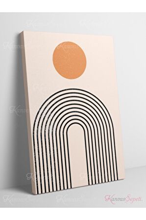Soyut Dekoratif Vintange Retro Bohe Bohem Boho Bohom Art Vektorel Abstract Color Canvas Kanvas Tablo