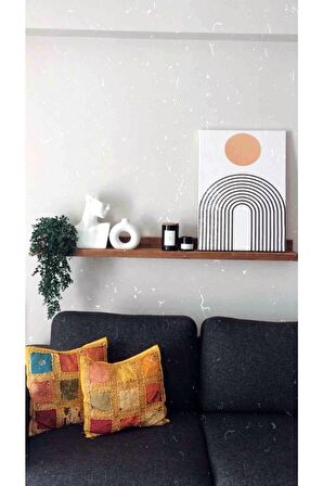Soyut Dekoratif Vintange Retro Bohe Bohem Boho Bohom Art Vektorel Abstract Color Canvas Kanvas Tablo