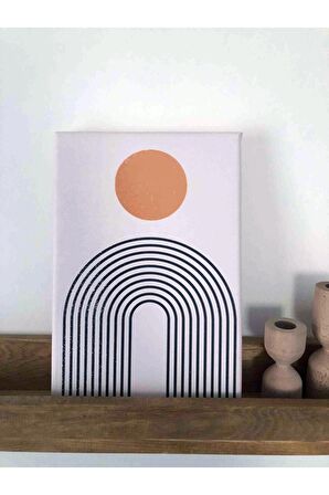 Soyut Dekoratif Vintange Retro Bohe Bohem Boho Bohom Art Vektorel Abstract Color Canvas Kanvas Tablo