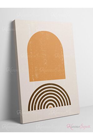 Soyut Dekoratif Vintange Retro Bohe Bohem Boho Bohom Art Vektorel Abstract Color Canvas Kanvas Tablo