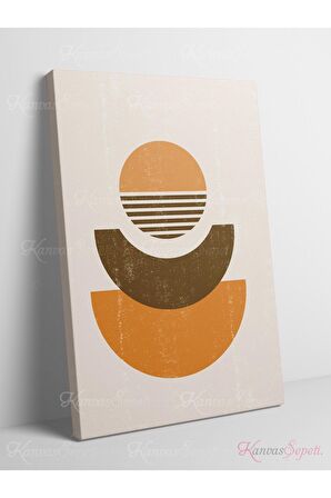 Soyut Dekoratif Vintange Retro Bohe Bohem Boho Bohom Art Vektorel Abstract Color Canvas Kanvas Tablo
