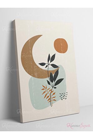 Soyut Dekoratif Vintange Retro Bohe Bohem Boho Bohom Art Vektorel Abstract Color Canvas Kanvas Tablo