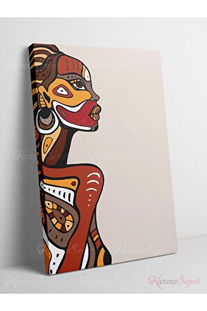 Soyut Dekoratif Vintange Retro Bohe Bohem Boho Bohom Art Vektorel Abstract Color Canvas Kanvas Tablo