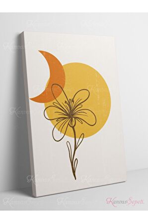 Soyut Dekoratif Vintange Retro Bohe Bohem Boho Bohom Art Vektorel Abstract Color Canvas Kanvas Tablo