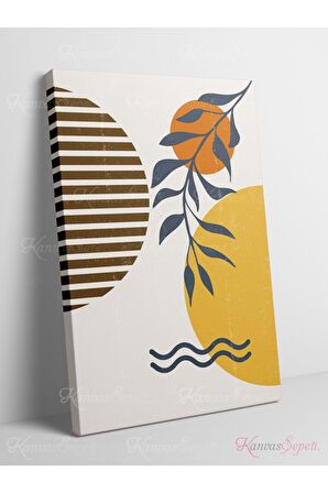 Soyut Dekoratif Vintange Retro Bohe Bohem Boho Bohom Art Vektorel Abstract Color Canvas Kanvas Tablo