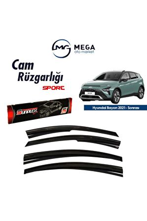 Hyundai Bayon 2021- Sonrası Mugen Tip Cam Rüzgarlık Sunplex