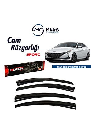 Hyundai Elantra 2021- Sonrası Mugen Tip Cam Rüzgarlık Sunplex