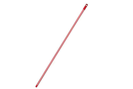 Kaplamalı Alüminyum Metal Vidalı Çizgili Renkli Fırça Faraş Süpürge Çeksil Sap Sapı - 120 Cm. - 1 Adet