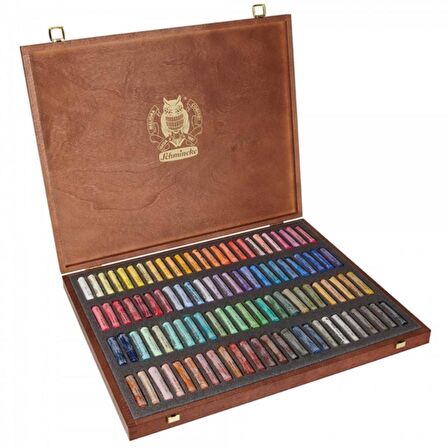Schmincke Pastel Boya Wooden Box 100'lü Set (Ahşap Kutu)
