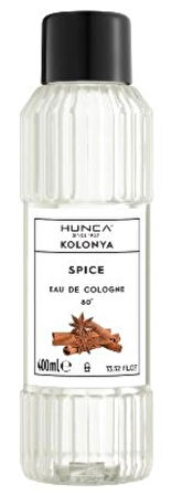 Hunca Tarçın Kolonyası 400 ml – Ferahlatıcı Baharatlı Koku, Kalıcı Etki 5 ADET