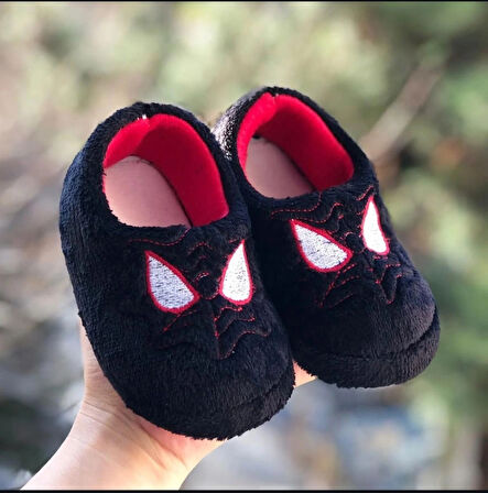 Spiderman Örümcek Adam Erkek Çocuk Babet Panduf kaydırmaz taban anaokulu kreş ev ayakkabısı