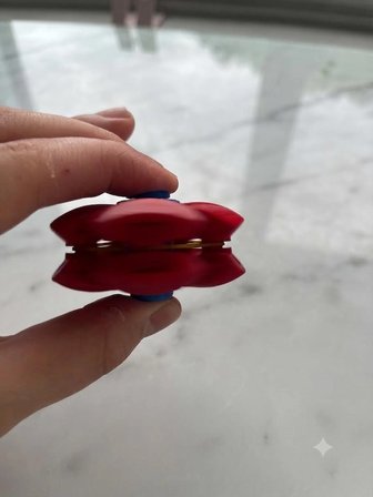3D Baskı Rulmazsız Spin Ball Stres Topu