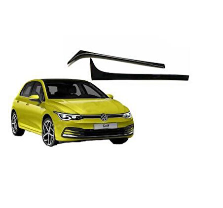 Volkswagen Golf 8 Spoiler Cıtası Pianoblack