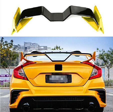 Honda Civic Fc5 16-21 Martı Spoiler M Spoiler Pianoblack