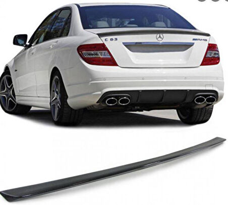 Mercedes W204 Oem Spoiler Pianoblack 