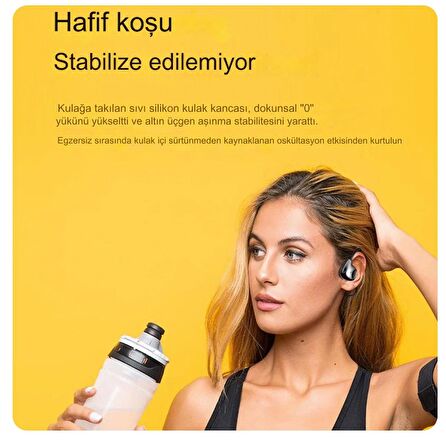 Kemik İletimli  HD Ses Uzun Pil Ömürlü Su Geçirmez Spor,Koşu İçin Boyuna Asmalı  Bluetooth Kulaklık 