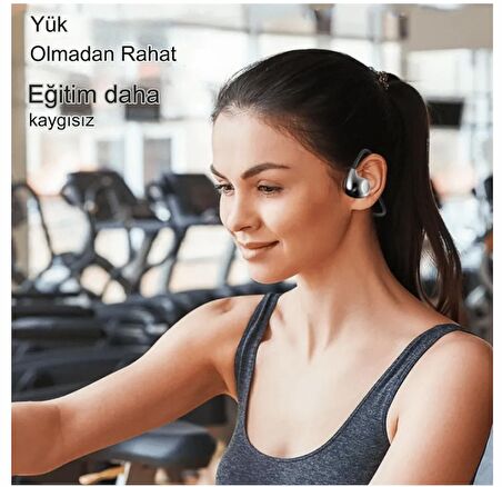 Kemik İletimli  HD Ses Uzun Pil Ömürlü Su Geçirmez Spor,Koşu İçin Boyuna Asmalı  Bluetooth Kulaklık 