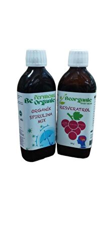 Beferment  Organik Spirulina Mix 220 ML+Beferment Organik Resveratrol Şurup  220g