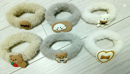 PELUŞ YUMUŞAK TÜYLÜ SİMİT TOKA