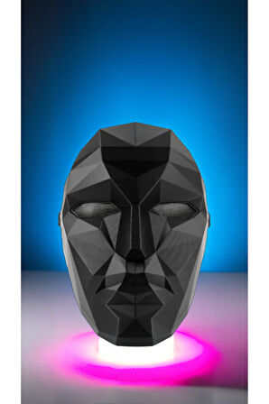 Giyilebilir Squıd Game Frontman Yönetici Maskesi Ağzı Kapalı Eğitici Oyuncaklar