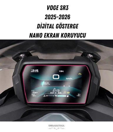 VOGE SR3 2025-2026 Dijital Gösterge Uyumlu Nano Ekran Koruyucu