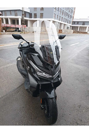 Voge SR4 Siperlik Ön Cam 2022 2024 Model 54cm Şeffaf Renkli 4mm Uzun BOY