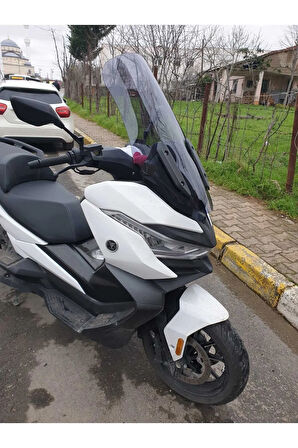 Voge SR4 Siperlik Ön Cam 2022 2024 Model 70cm Açıkfüme Renkli 4mm UZUN CAM