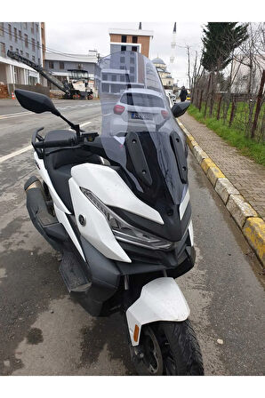 Voge SR4 Siperlik Ön Cam 2022 2024 Model 78cm Açıkfüme Renkli 4mm UZUN CAM