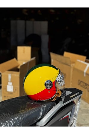 NERO RETRO MOTOSİKLET KASK - ECE SERTİFİKALI