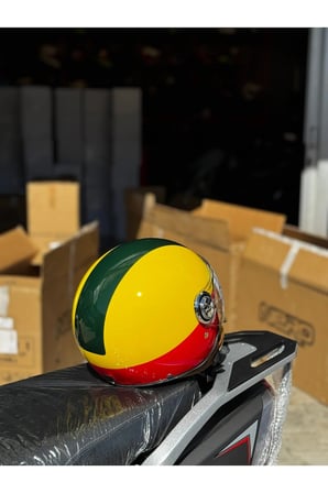 NERO RETRO MOTOSİKLET KASK - ECE SERTİFİKALI