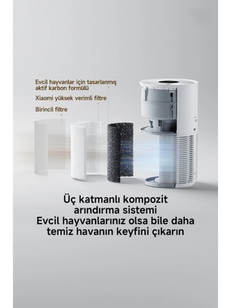 srfn ticaret Xiaomi Smart Pet Care Air Purifier Uyumlu Evcil Hayvan Hava Temizleyicisi