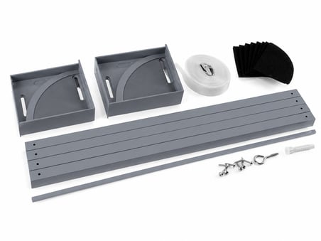 srfn ticaret Hoover Çamaşır ve Kurutma Makinesi Birleştirme Aparatı (İstif Kiti - İnox/Gri Model Uyumlu)