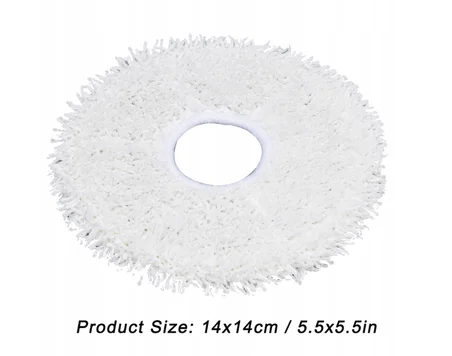 srfn ticaret Ecovacs Deebot X1 Omni Robot Süpürge Uyumlu Mikrofiber Mop Bezi - 2 Adet
