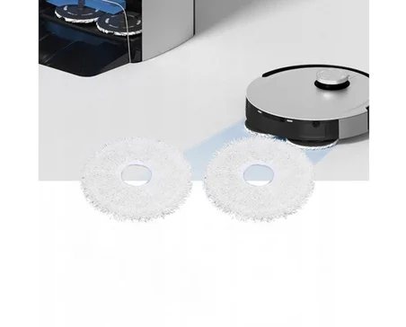 srfn ticaret Ecovacs Deebot X1 Omni Robot Süpürge Uyumlu Mikrofiber Mop Bezi - 2 Adet